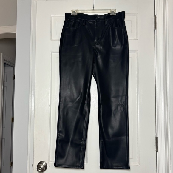 J. Crew Pants - J. Crew Black Faux Leather-Style Bikercore Pants Women’s Size 30